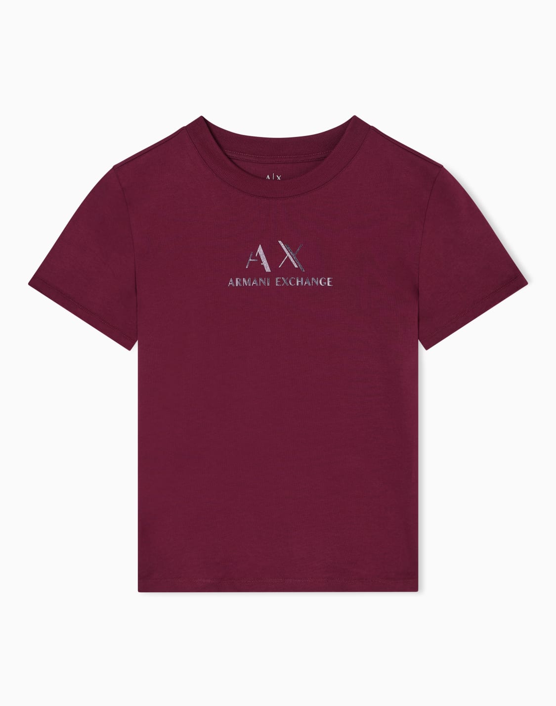t-shirt-regular-fit-con-logo-grafico-bordeaux--armani-exchange