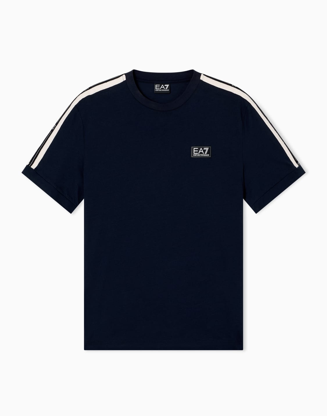 logo-series-t-shirt-aus-baumwoll-jersey-marineblau--ea7