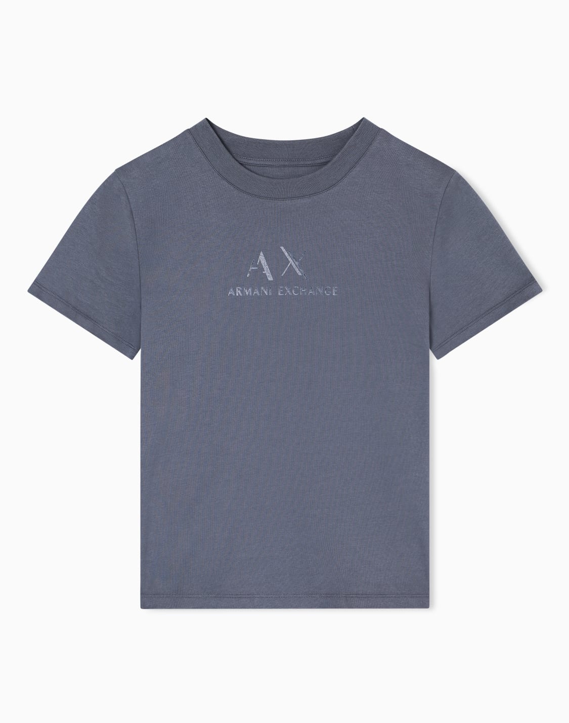 t-shirt-mit-normaler-passform-und-grafischem-logo-grau--armani-exchange