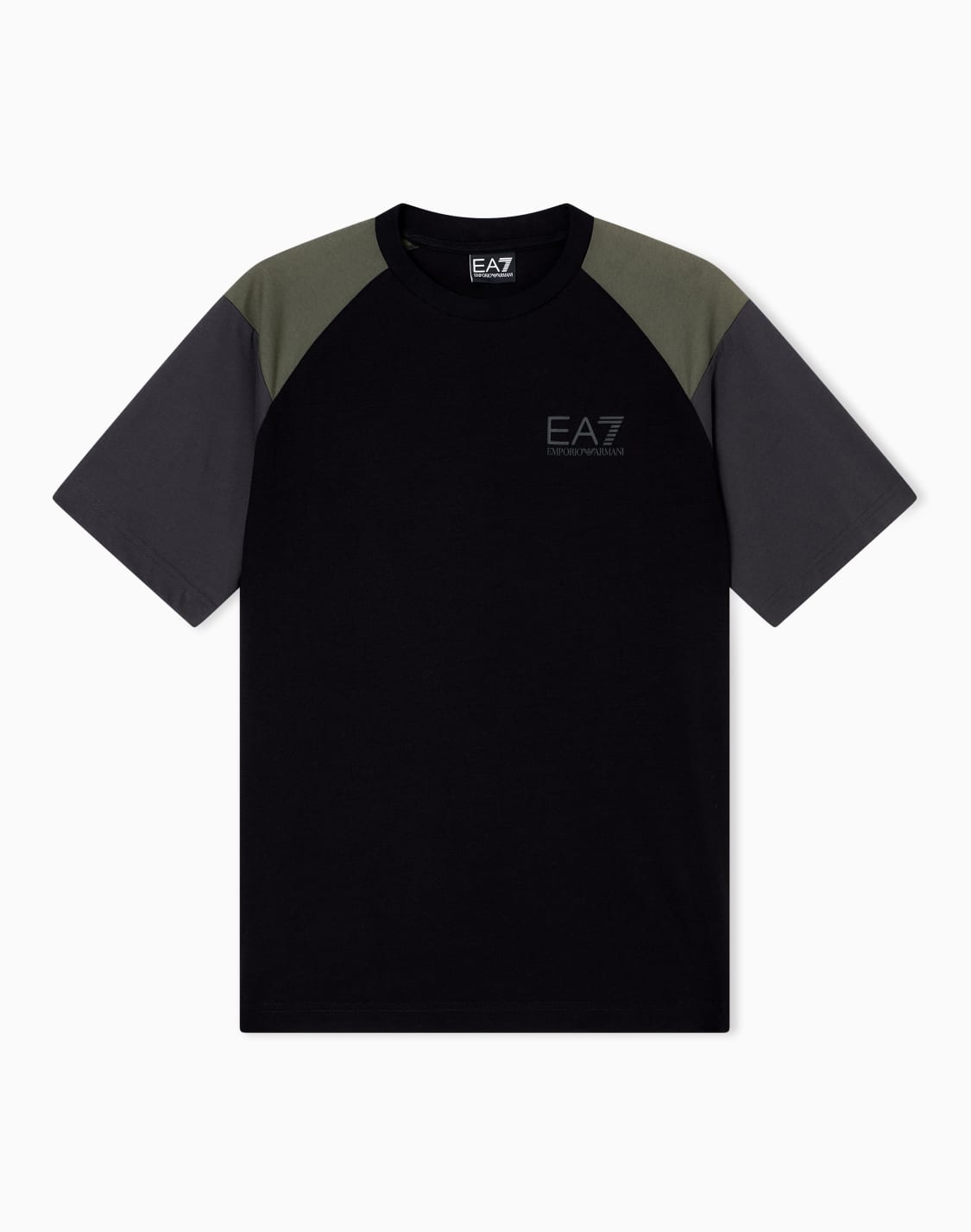 t-shirt-girocollo-athletic-colour-block-in-misto-cotone-organico-asv-nero--ea7