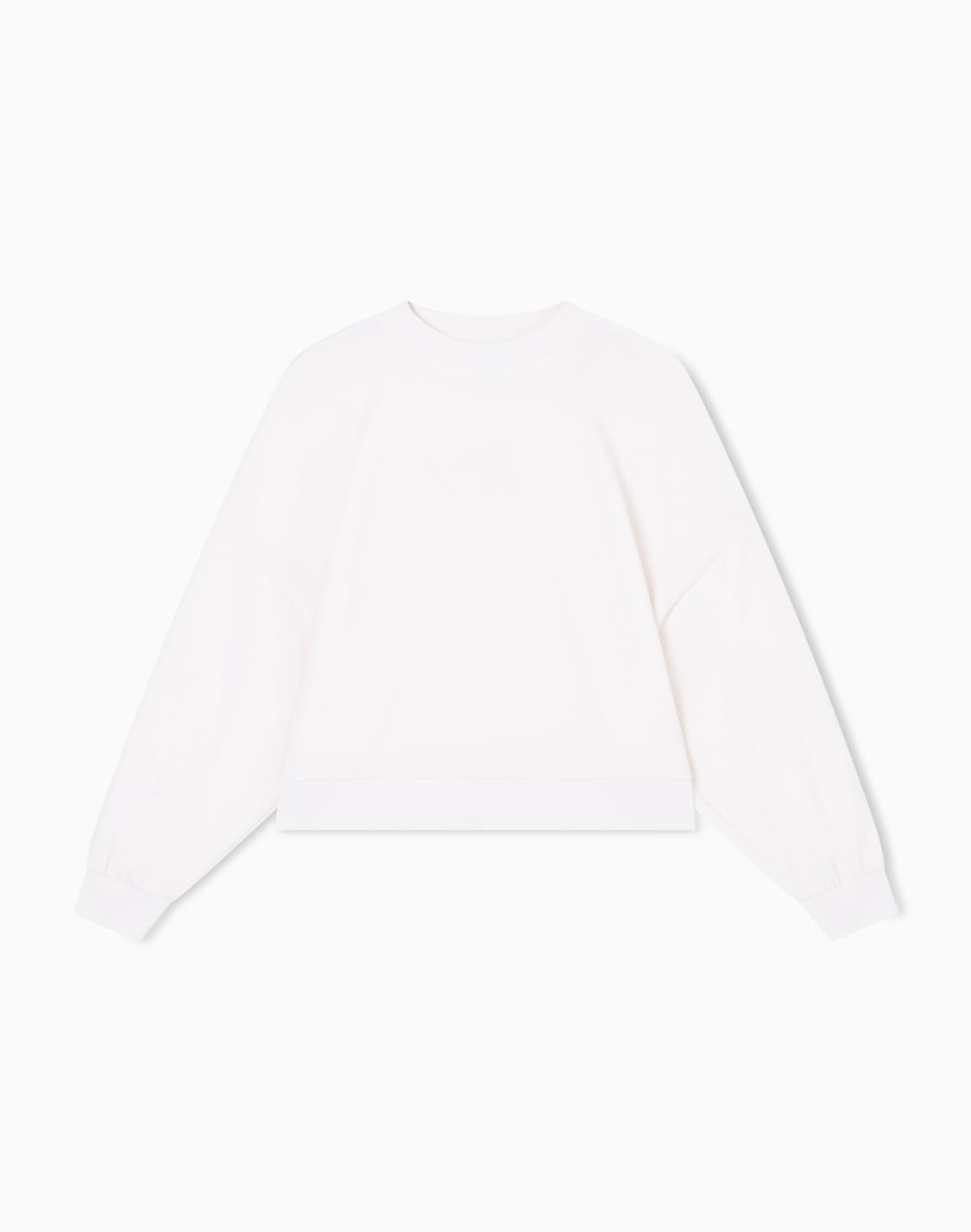 cropped-crewneck-sweatshirt-white--armani-exchange