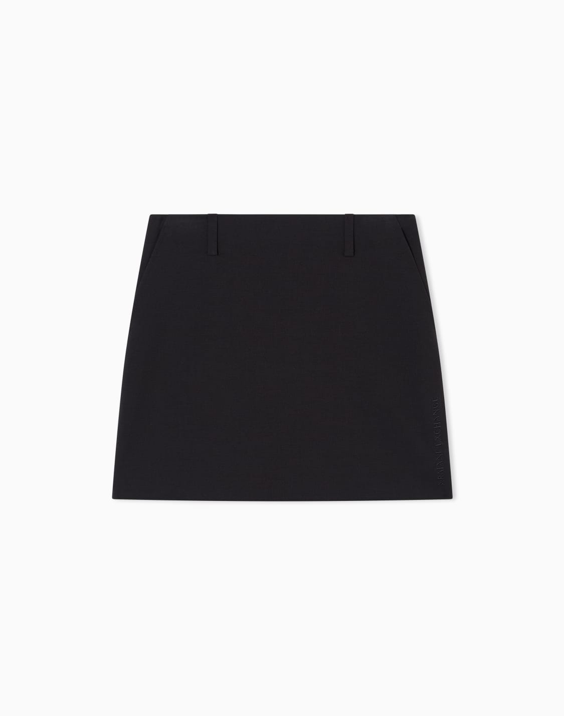 flared-mini-skirt-black--armani-exchange