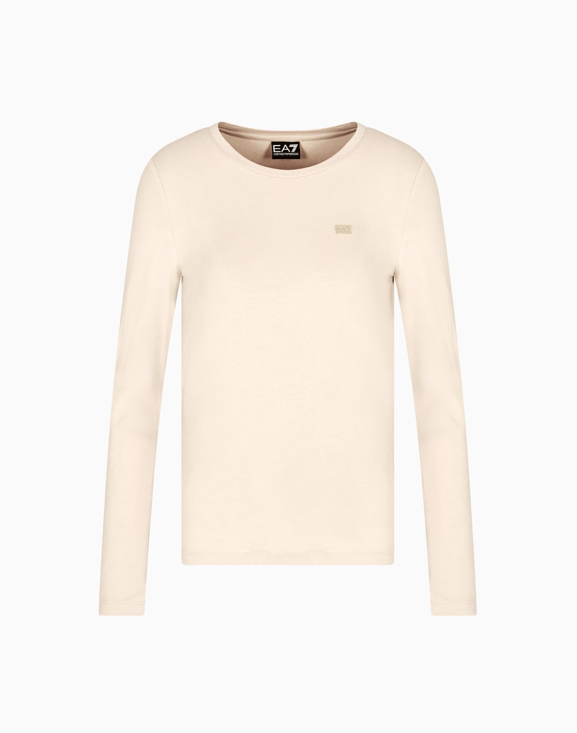 core-lady-stretch-jersey-long-sleeved-t-shirt-beige--ea7