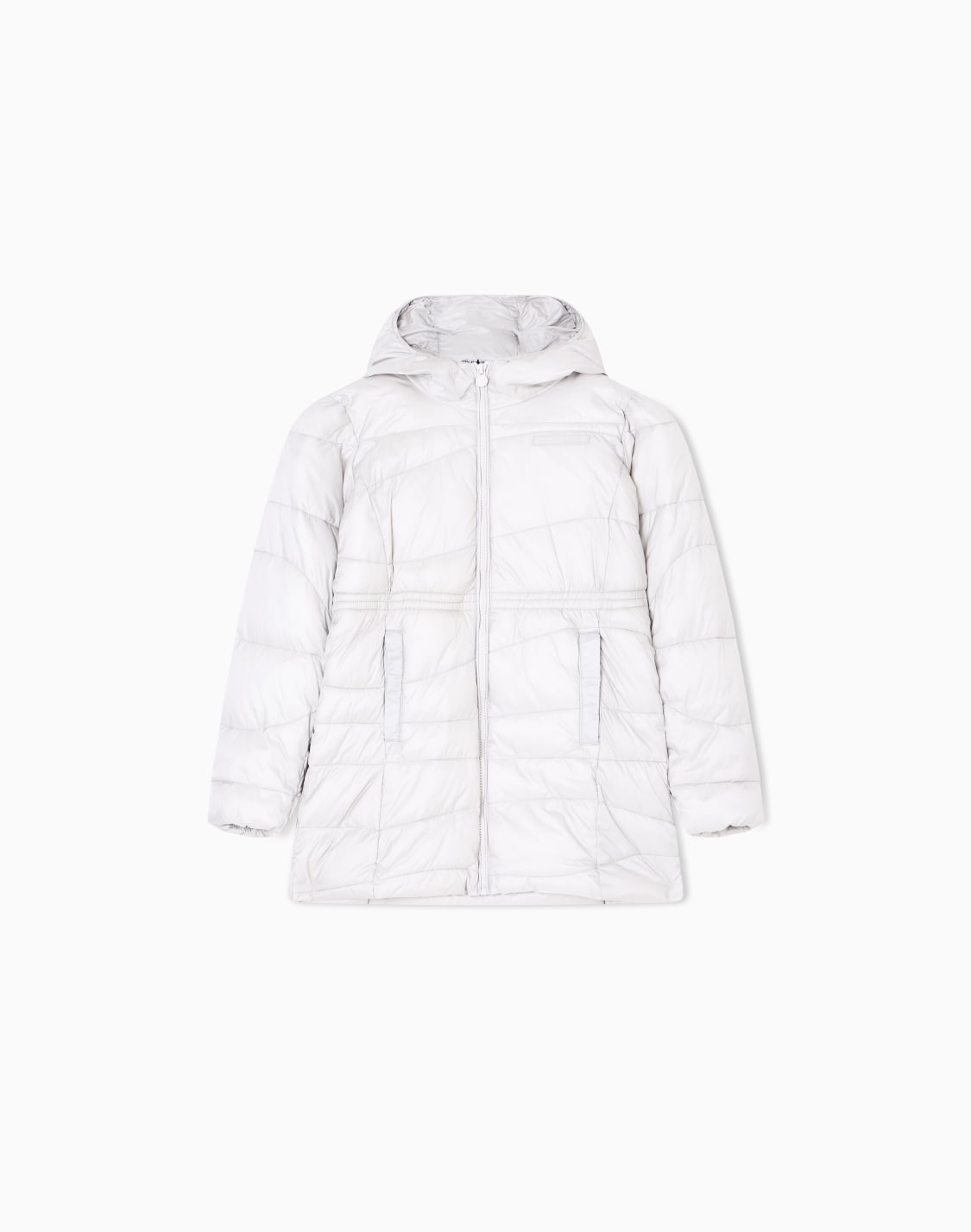 caban-con-cappuccio-precious-girl-in-nylon-imbottito-azzurro--ea7