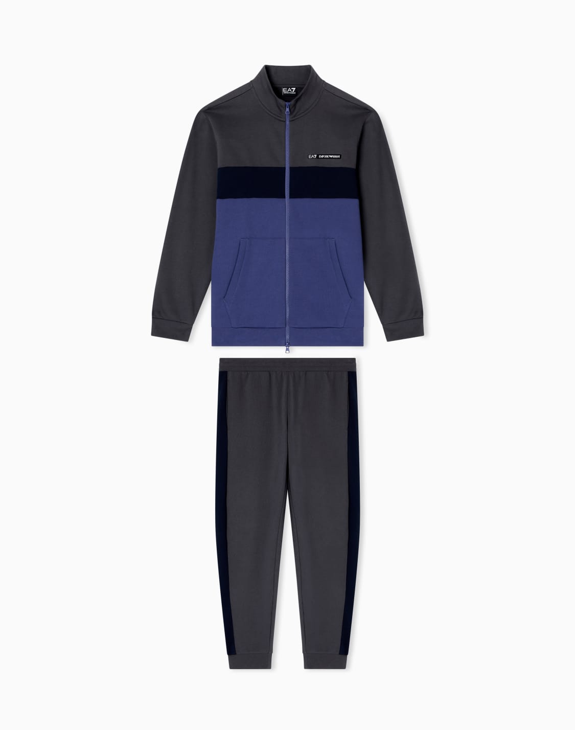 asv-athletic-colour-block-trainingsanzug-einer-bio-baumwollmischung-grau--ea7