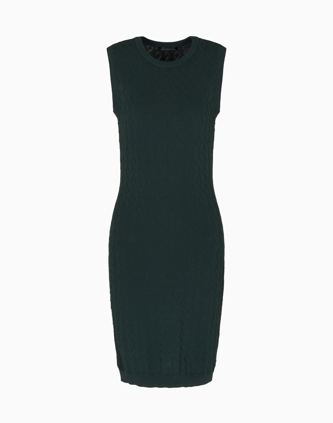 sheath-dress-with-allover-logo-green--armani-exchange