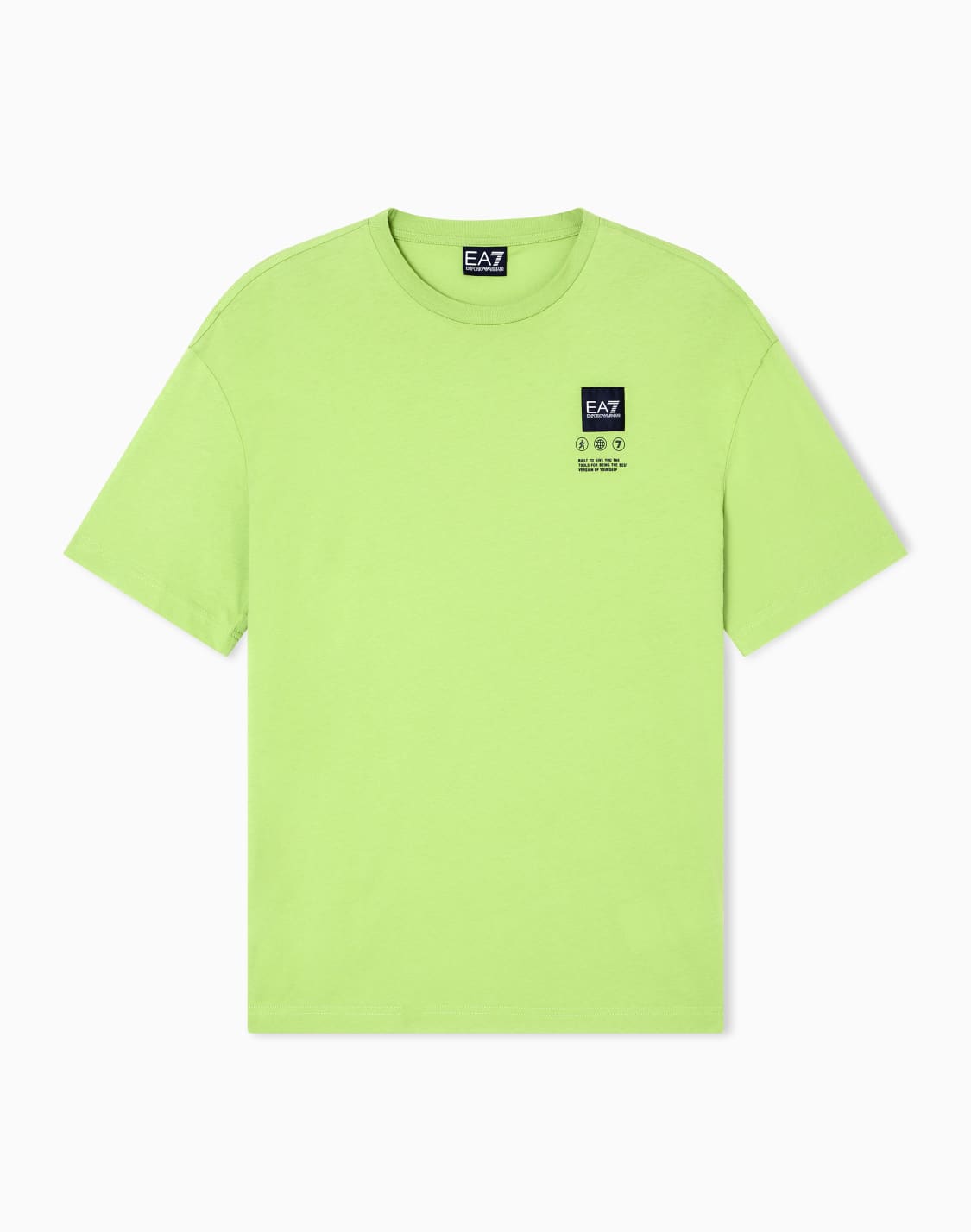 camiseta-de-punto-de-algodn-con-estampado-logo-series-verde--ea7