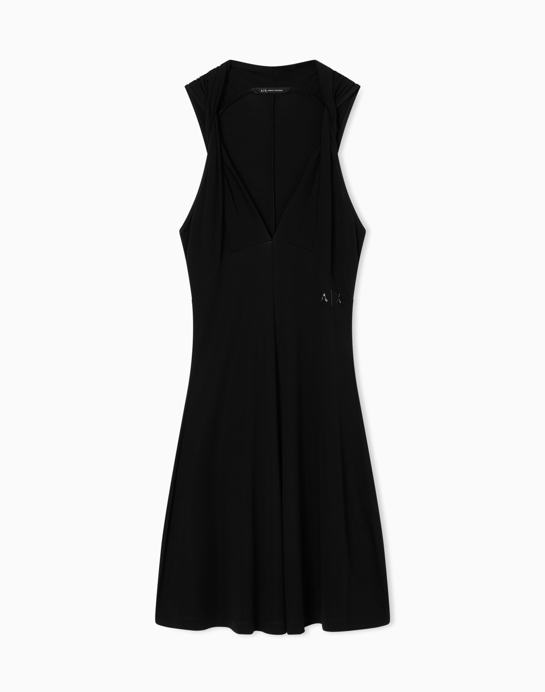 jersey-flared-midi-dresses-black--armani-exchange