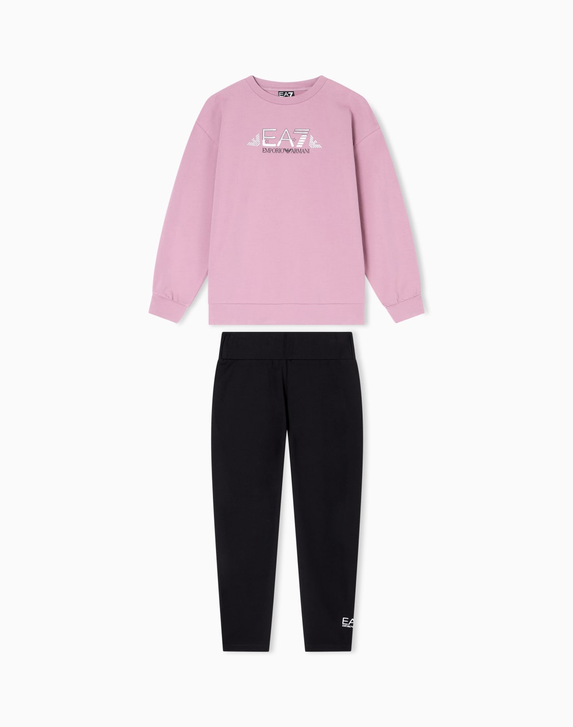 logo-series-girl-stretch-cotton-sweatshirt-and-leggings-set-pink--ea7