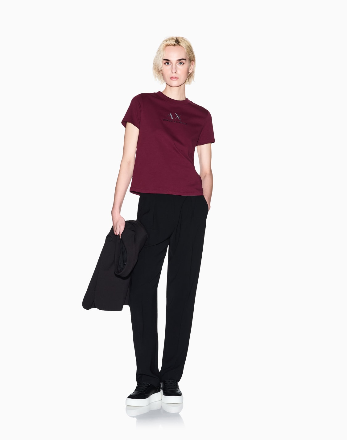 t-shirt-regular-fit-con-logo-grafico-bordeaux--armani-exchange