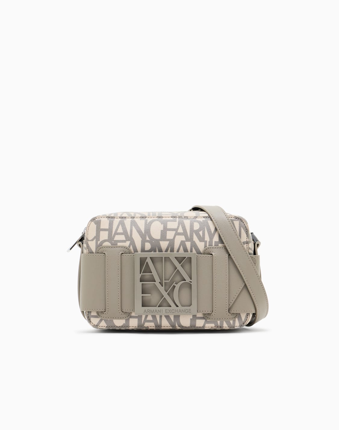 boxロゴバックル-ミニショルダバッグ-ベジュ--armani-exchange
