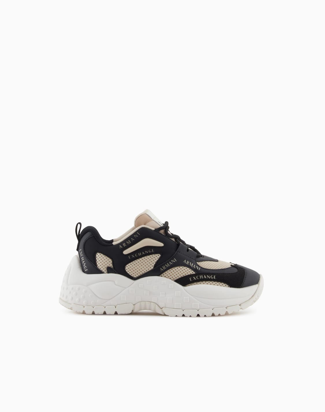 chunky-sneaker-mit-kontrastierenden-einstzen-schwarz--armani-exchange