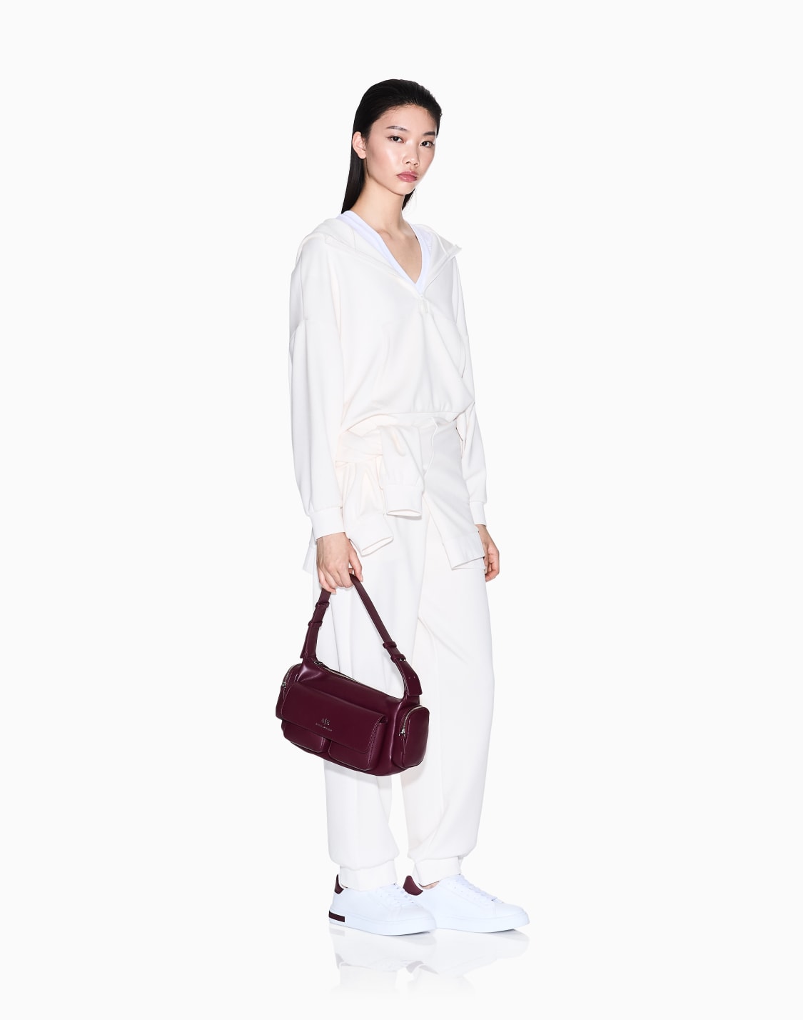 felpa-mezza-zip-con-cappuccio-bianco--armani-exchange