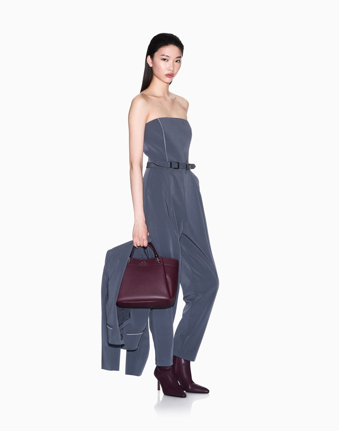jumpsuit-with-pleats-and-belt-gris--armani-exchange