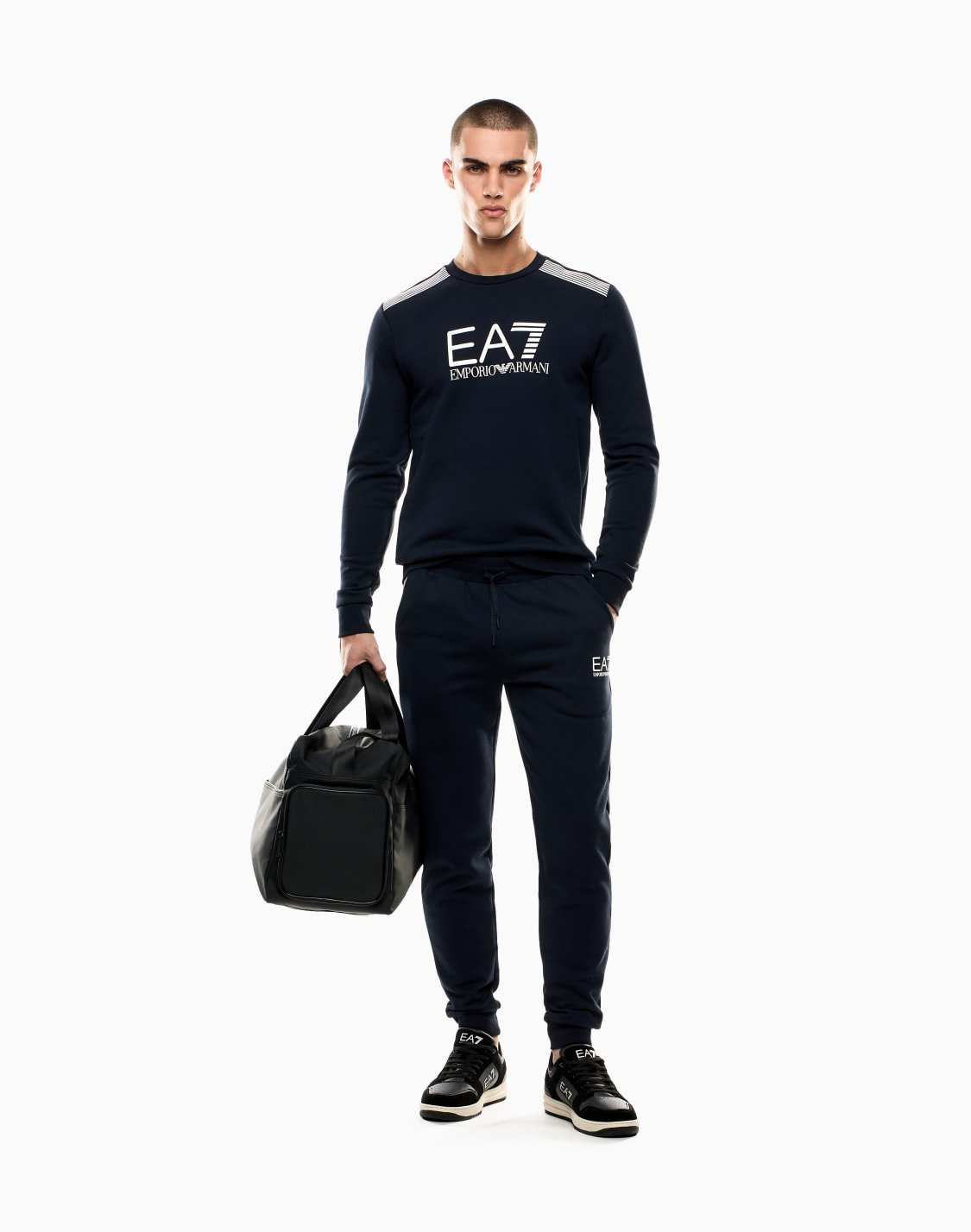 asv-7-lines-crew-neck-sweatshirt-in-a-cotton-blend-navy-blue--ea7