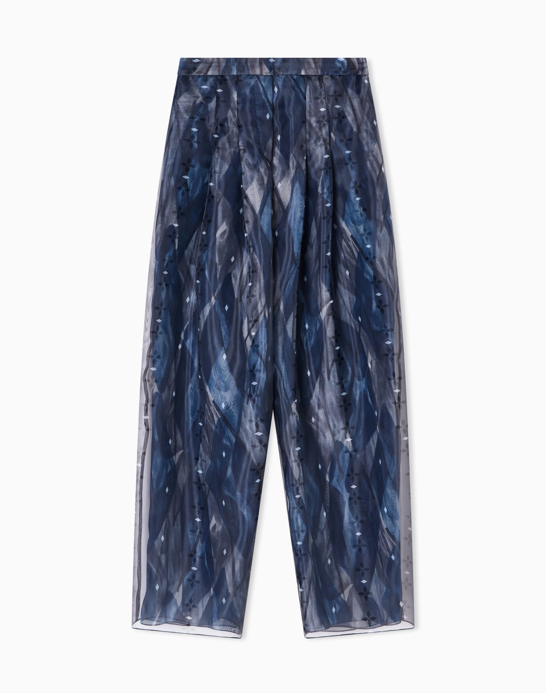 jeu-de-cartes-technical-organza-pleated-trousers-patterned--emporio-armani
