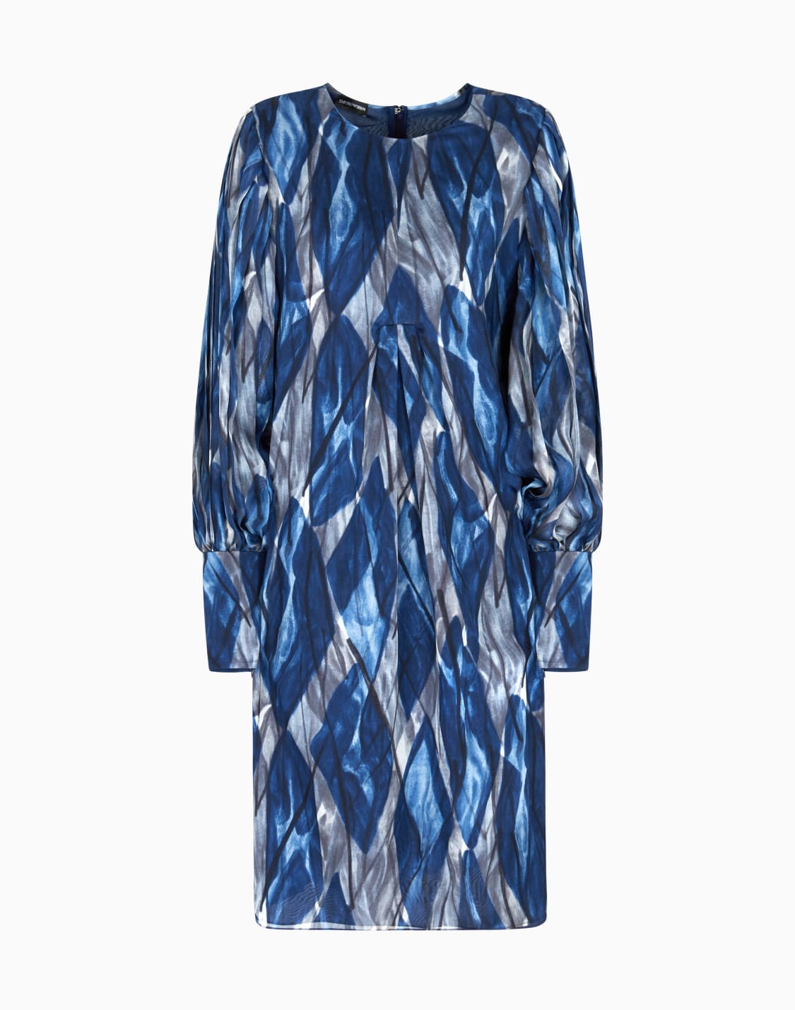 silk-chiffon-dress-with-abstract-all-over-print-patterned--emporio-armani