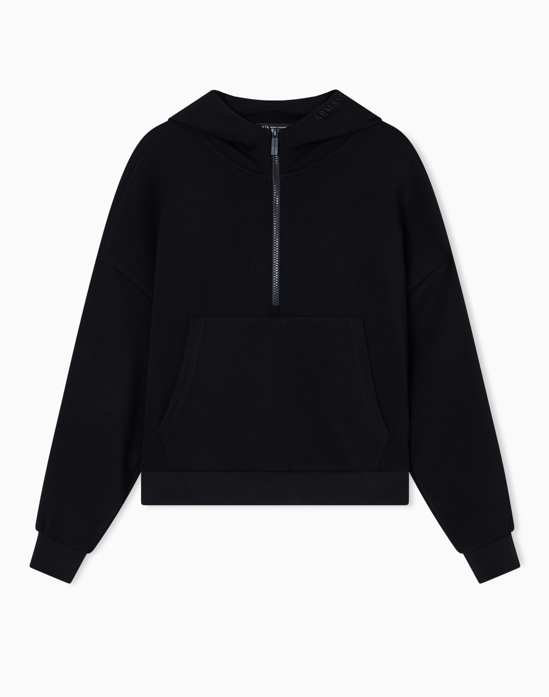 felpa-mezza-zip-con-cappuccio-nero--armani-exchange