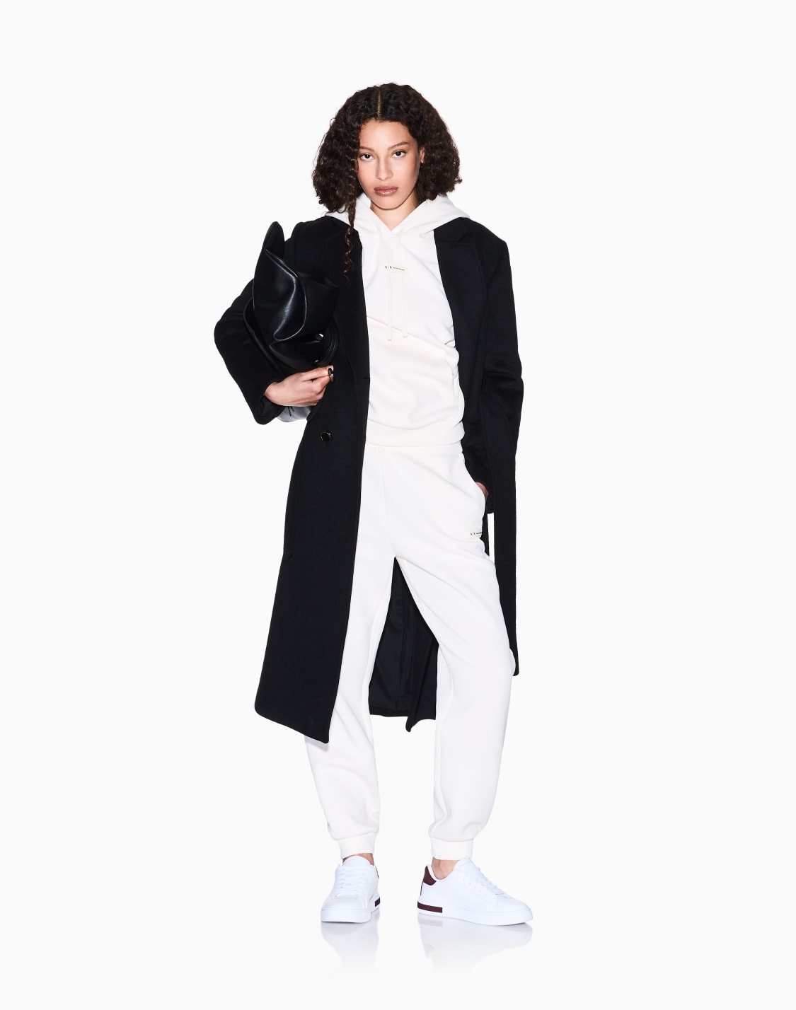 hoodies-white--armani-exchange