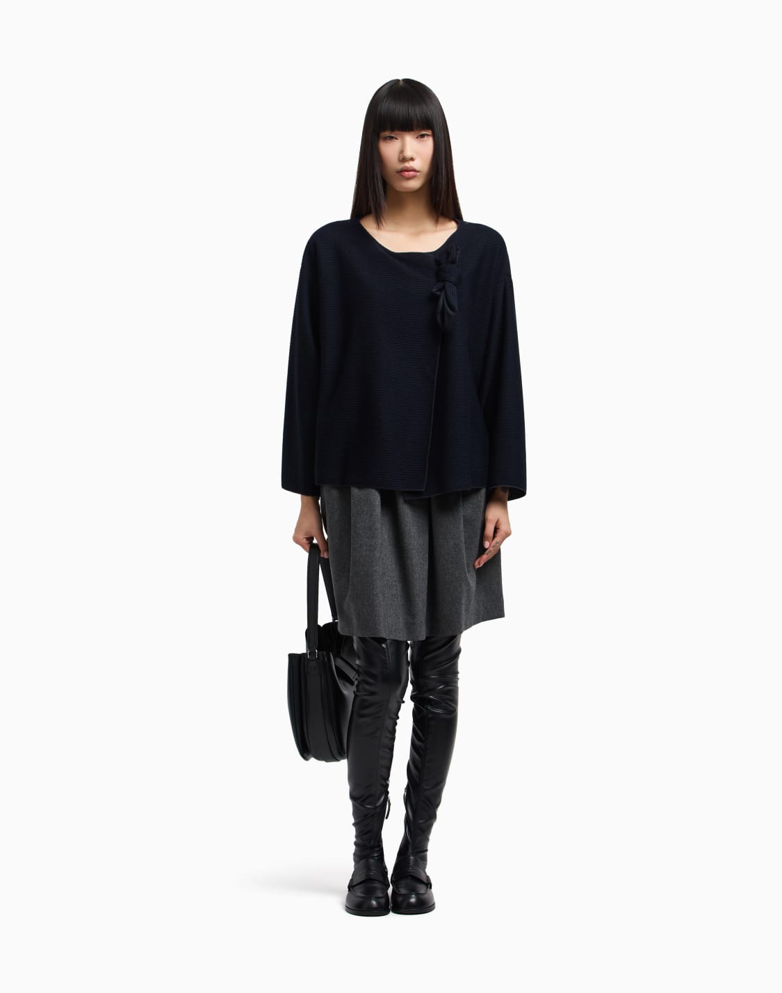 icon-ribbed-jacquard-jersey-jacket-with-bow-blue--emporio-armani