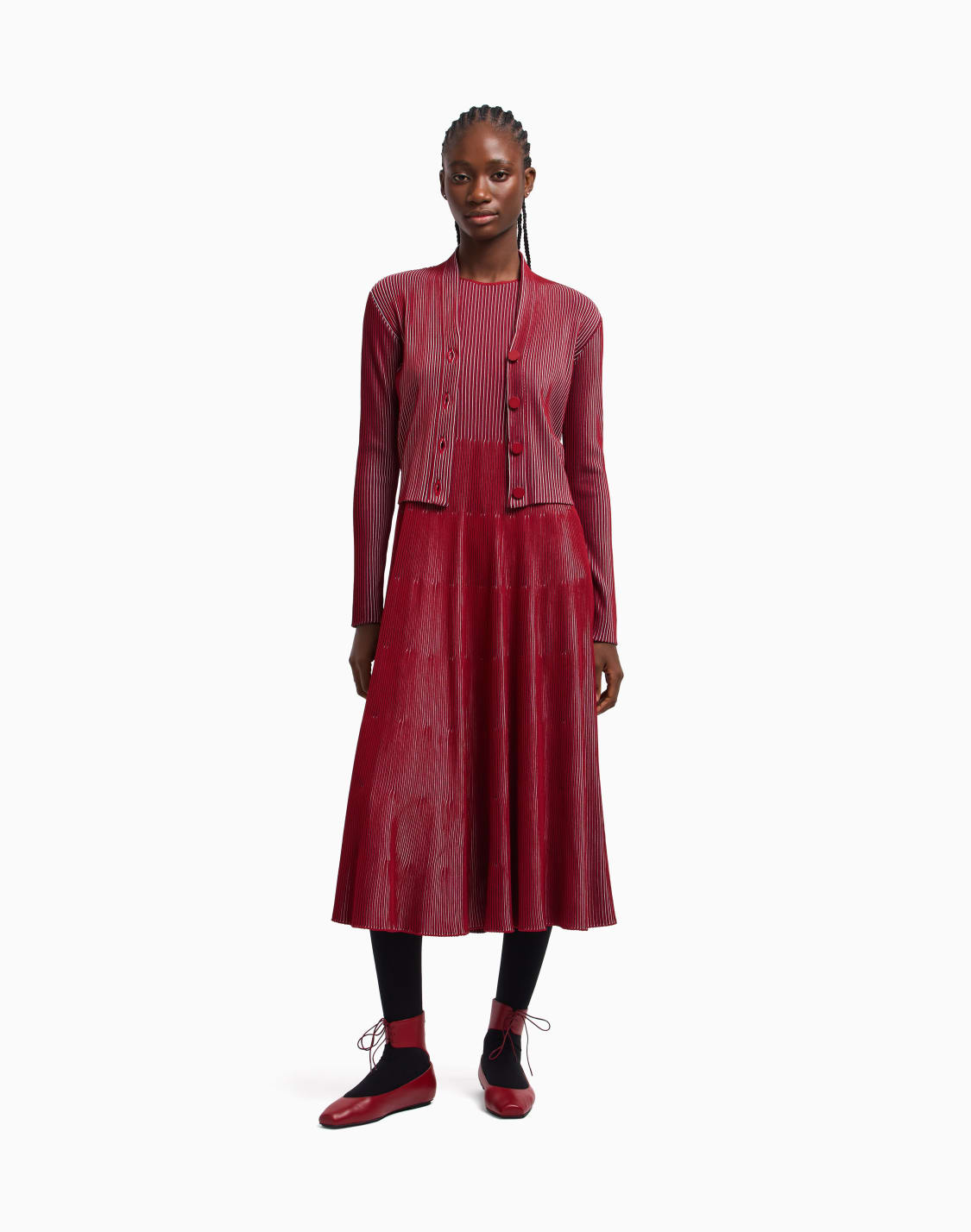 cardigan-in-tessuto-dritto-e-rovescio-effetto-vanis-rosso--emporio-armani