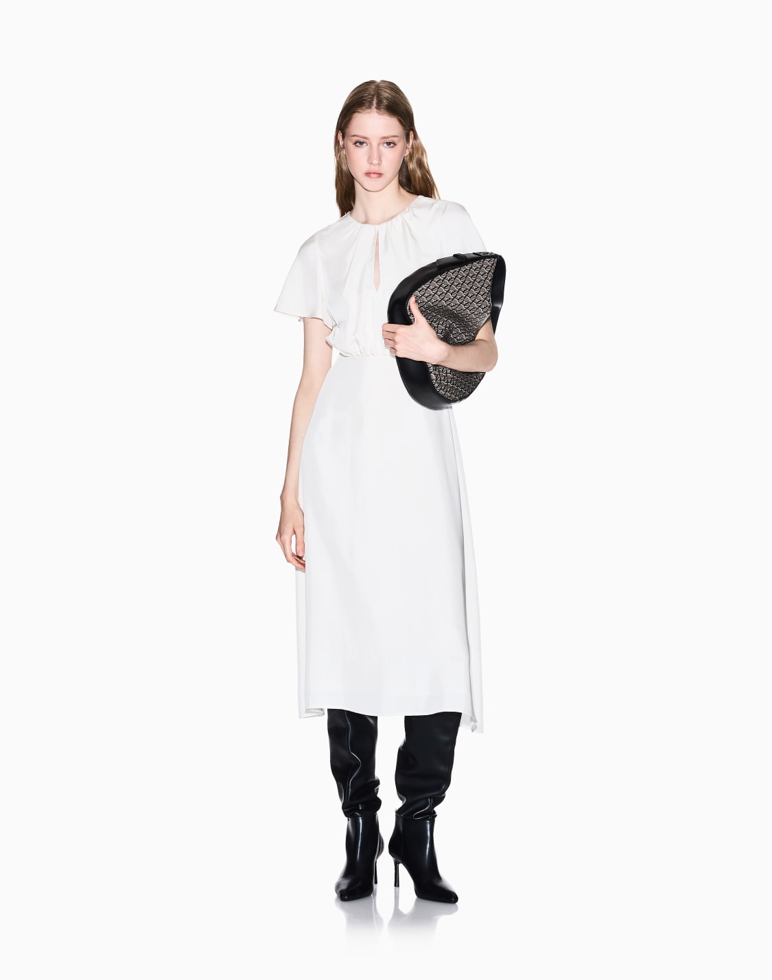 midi-dresses-white--armani-exchange