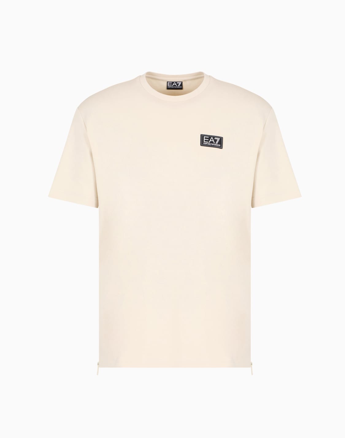 t-shirt-logo-series-en-jersey-de-mlange-de-coton-beige--ea7