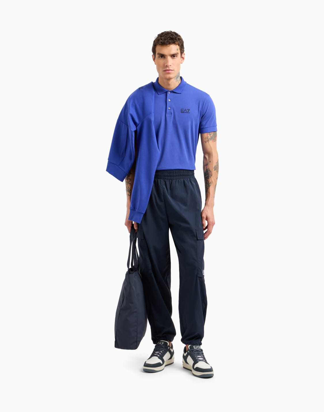 core-identity-poloshirt-aus-baumwollstretch-blau--ea7