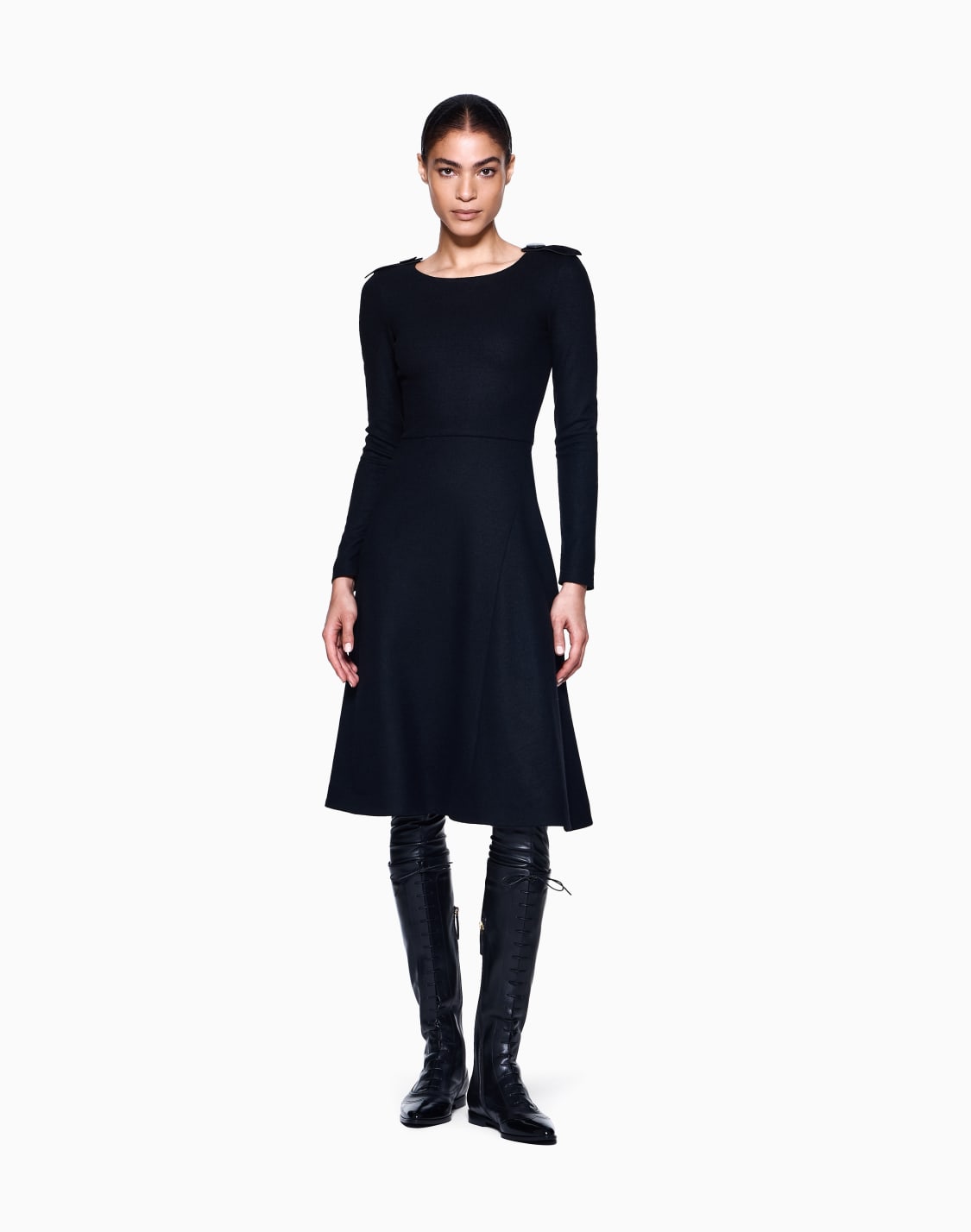 wool-jersey-dress-with-epaulettes-detail-black--giorgio-armani