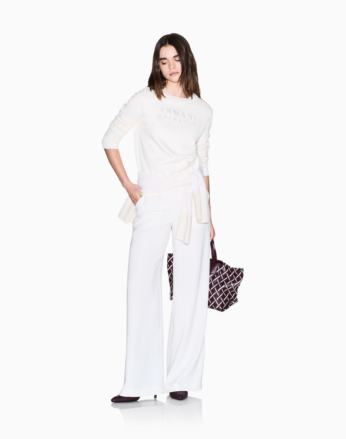 felpe-senza-cappuccio-bianco--armani-exchange