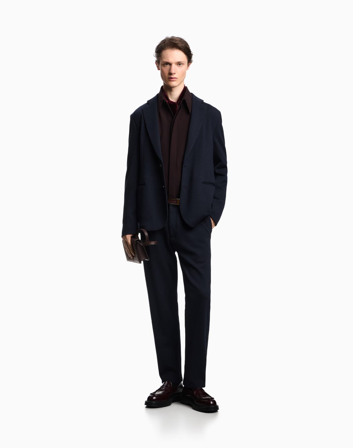 jacquard-double-jersey-knit-chinos-blue--emporio-armani