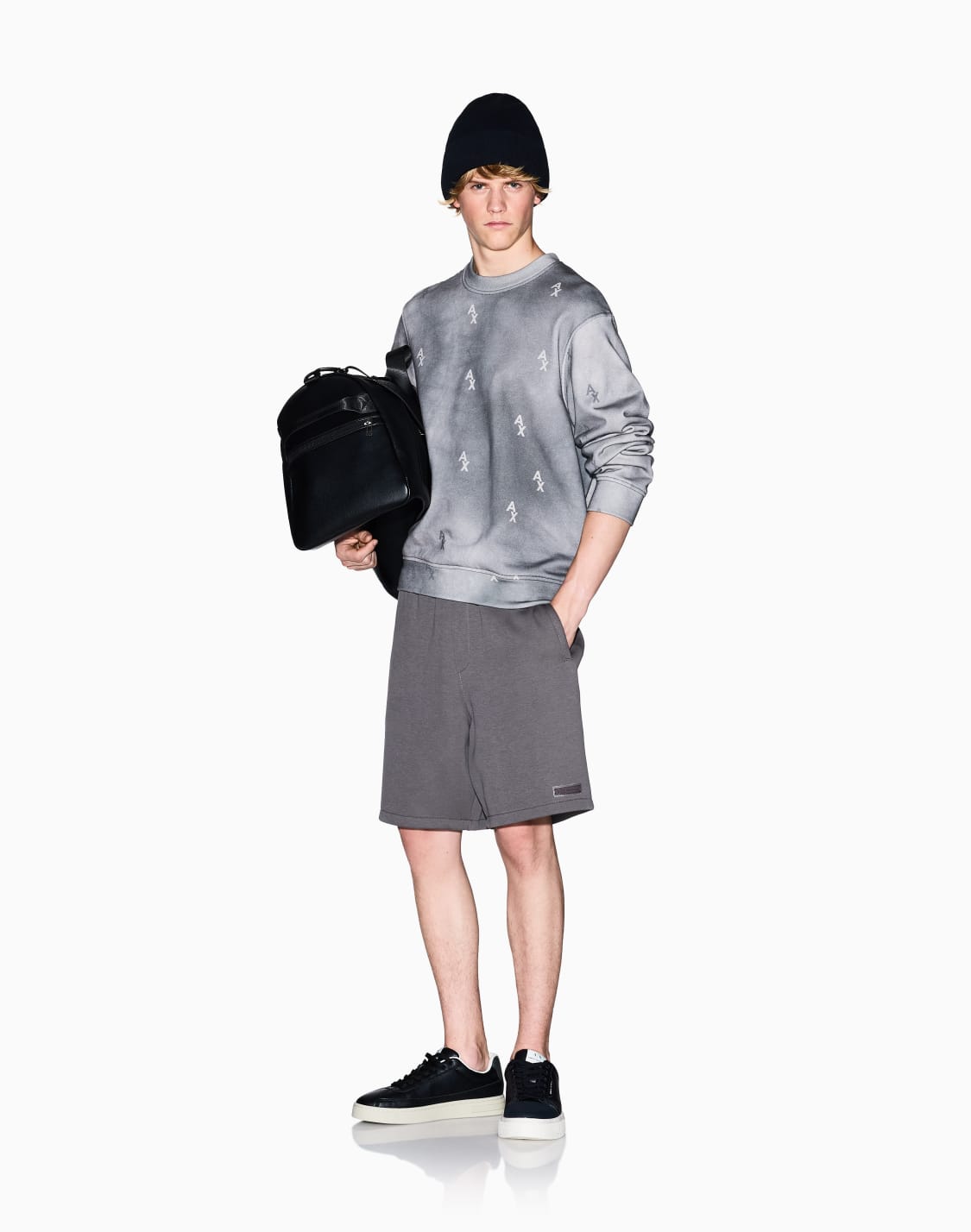sweatshirts-ohne-kapuze-grau--armani-exchange