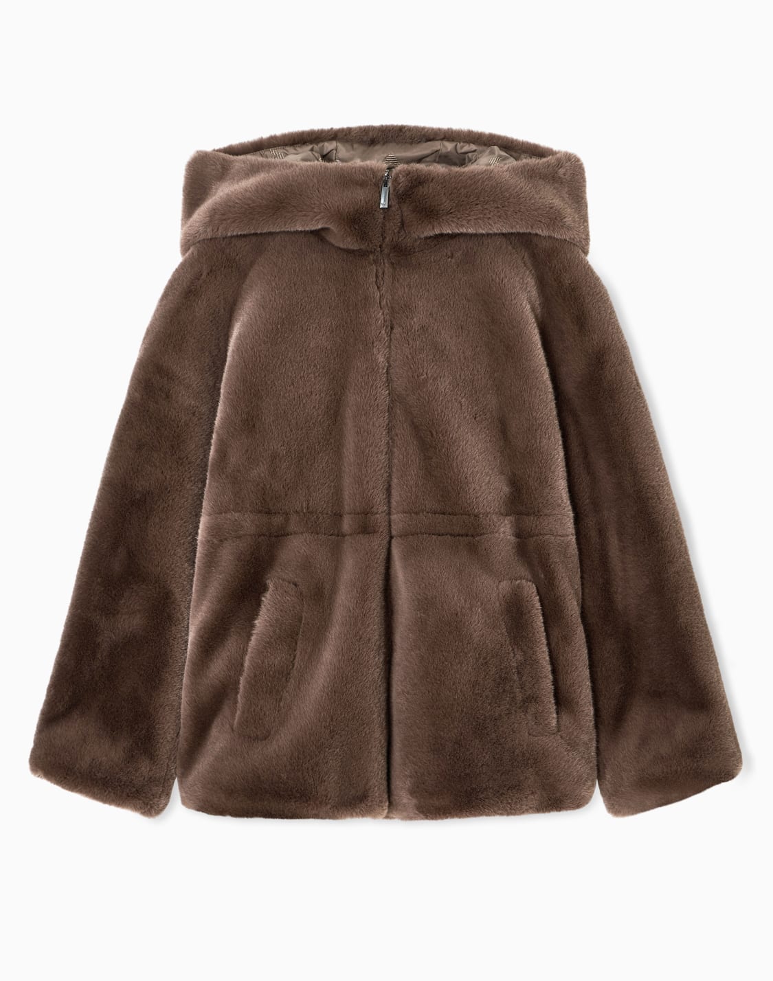 faux-fur-reversible-blouson-with-hood-and-drawstring-brown--emporio-armani