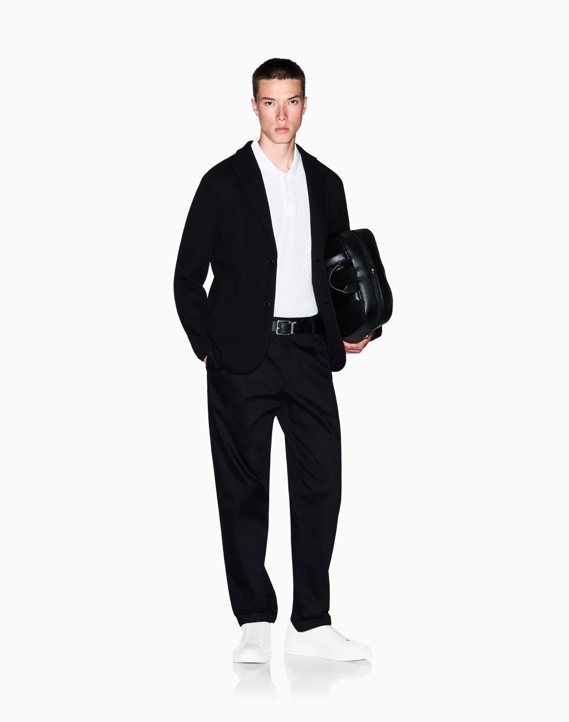 オルオバジャカドロゴ-半袖ポロシャツ-ホワイト--armani-exchange