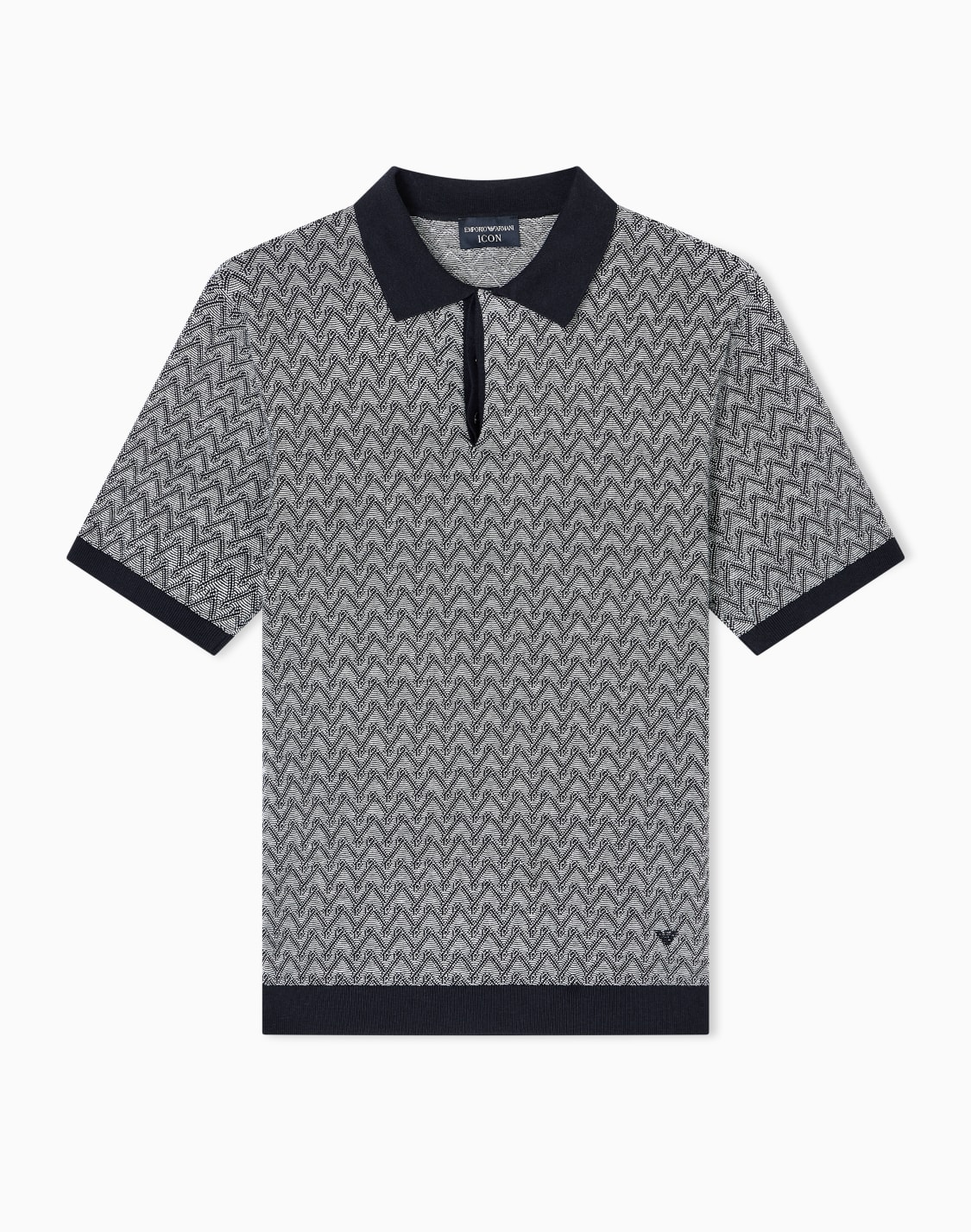 icon-polo-collar-jumper-in-chevron-motif-jacquard-blue--emporio-armani