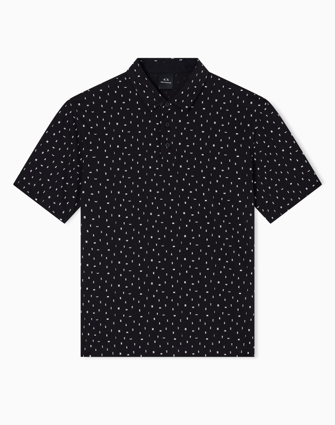 regular-fit-polo-shirt-with-lettering-pattern-black--armani-exchange