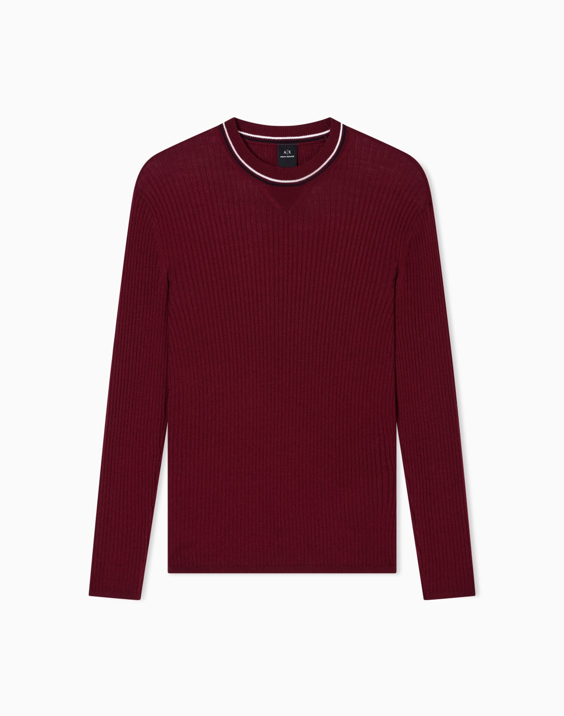 crew-neck-sweater-with-contrasting-profile-red--armani-exchange