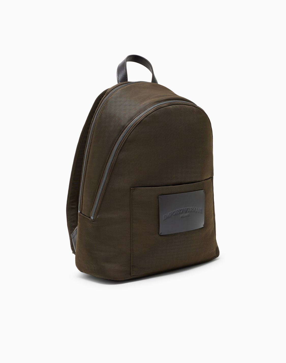 runder-rucksack-aus-gepolstertem-nylon-grn--emporio-armani