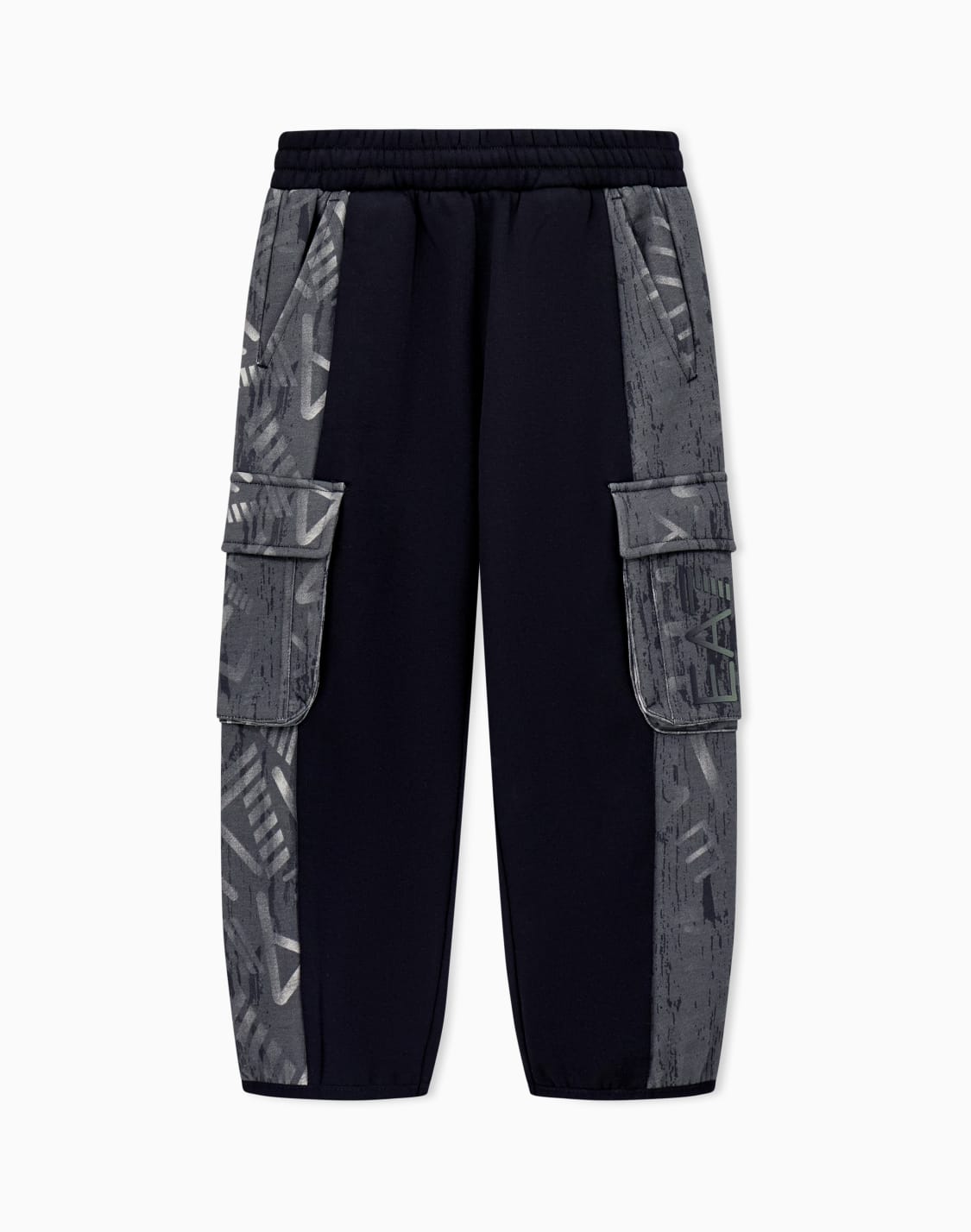 visibility-boy-cotton-blend-cargo-trousers-black--ea7