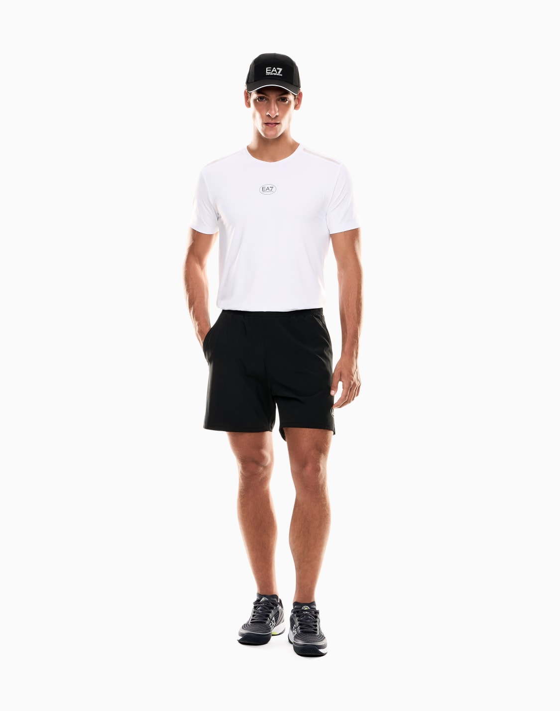 tennis-pro-ショトパンツ-ventus7テクニカルファブリック-ブラック--ea7