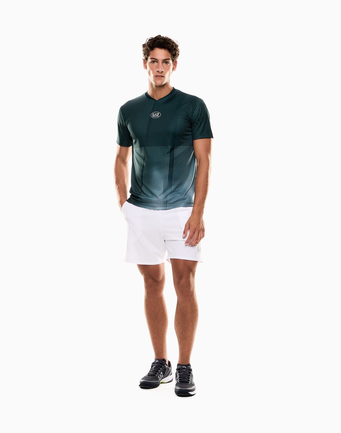 tennis-pro-クルネックtシャツ-ventus7テクニカルファブリック-グリン--ea7
