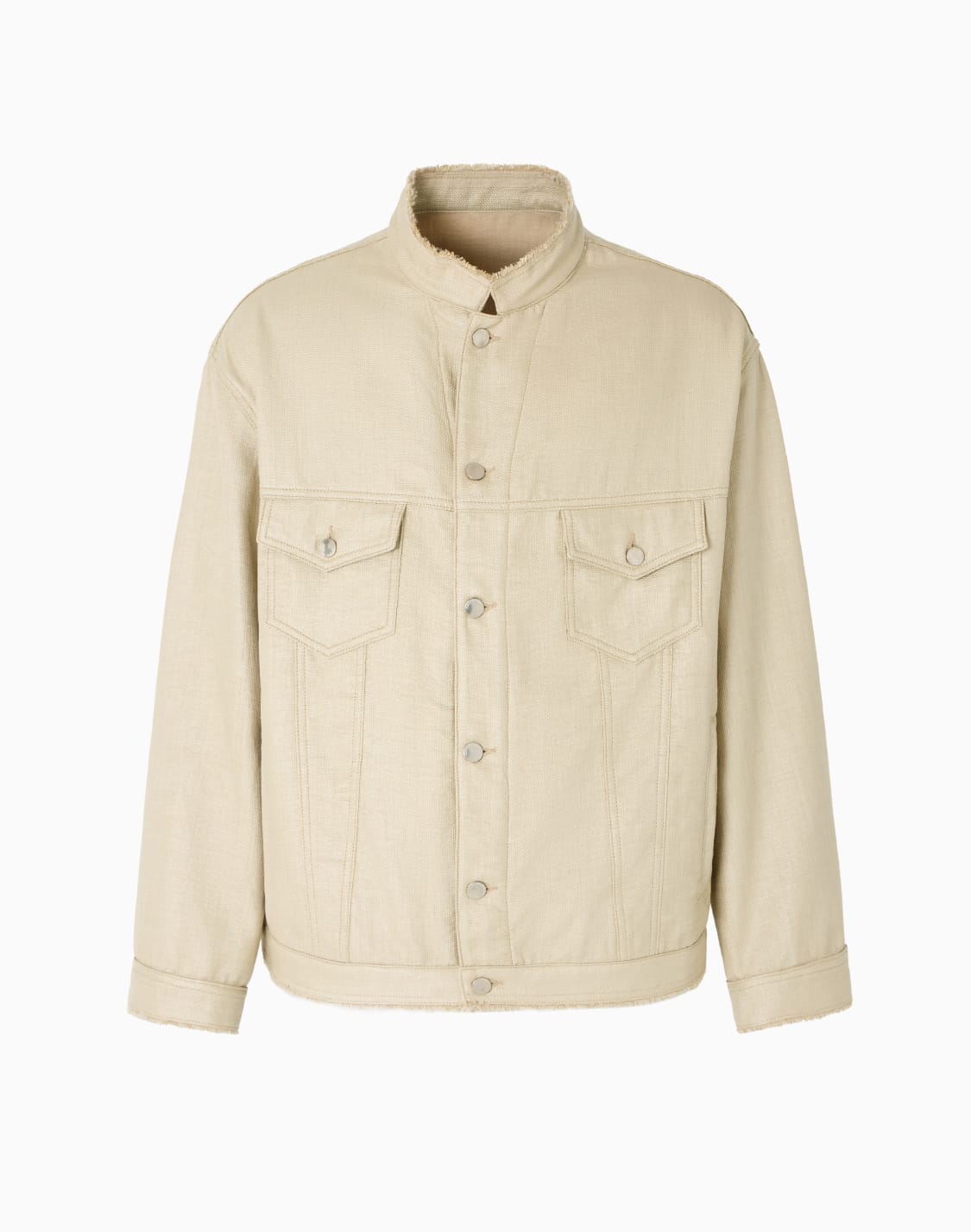 jacket-with-guru-collar-in-a-coated-woven-fabric-beige--emporio-armani