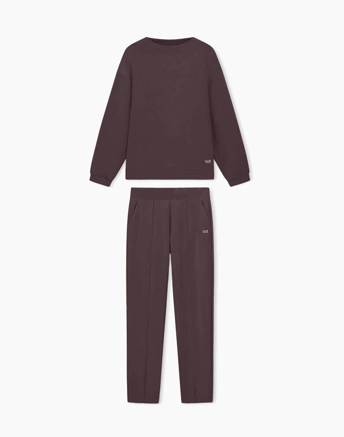 pantalones-de-chndal-de-interlock-de-mezcla-de-modal-elstico-core-lady-marrn--ea7