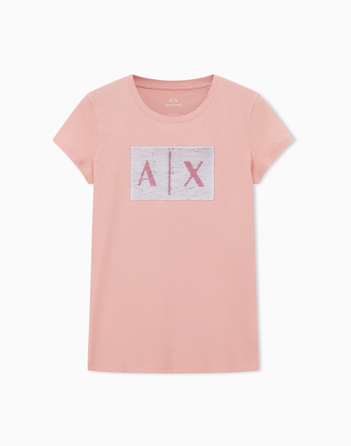slim-fit-t-shirt-in-stretch-cotton-jersey-pink--armani-exchange