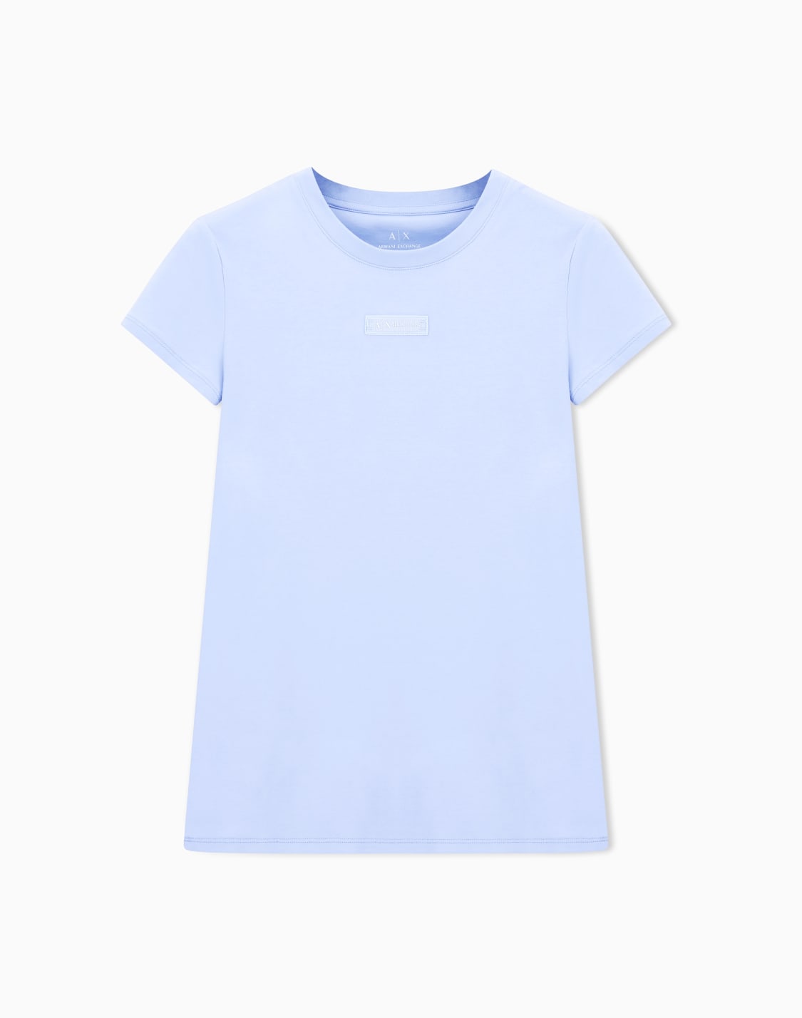 t-shirts-coupe-slim-bleu-clair--armani-exchange