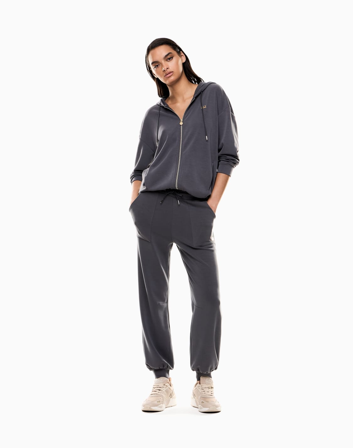 core-lady-hooded-sweatshirt-in-a-stretch-modal-blend-interlock-grey--ea7