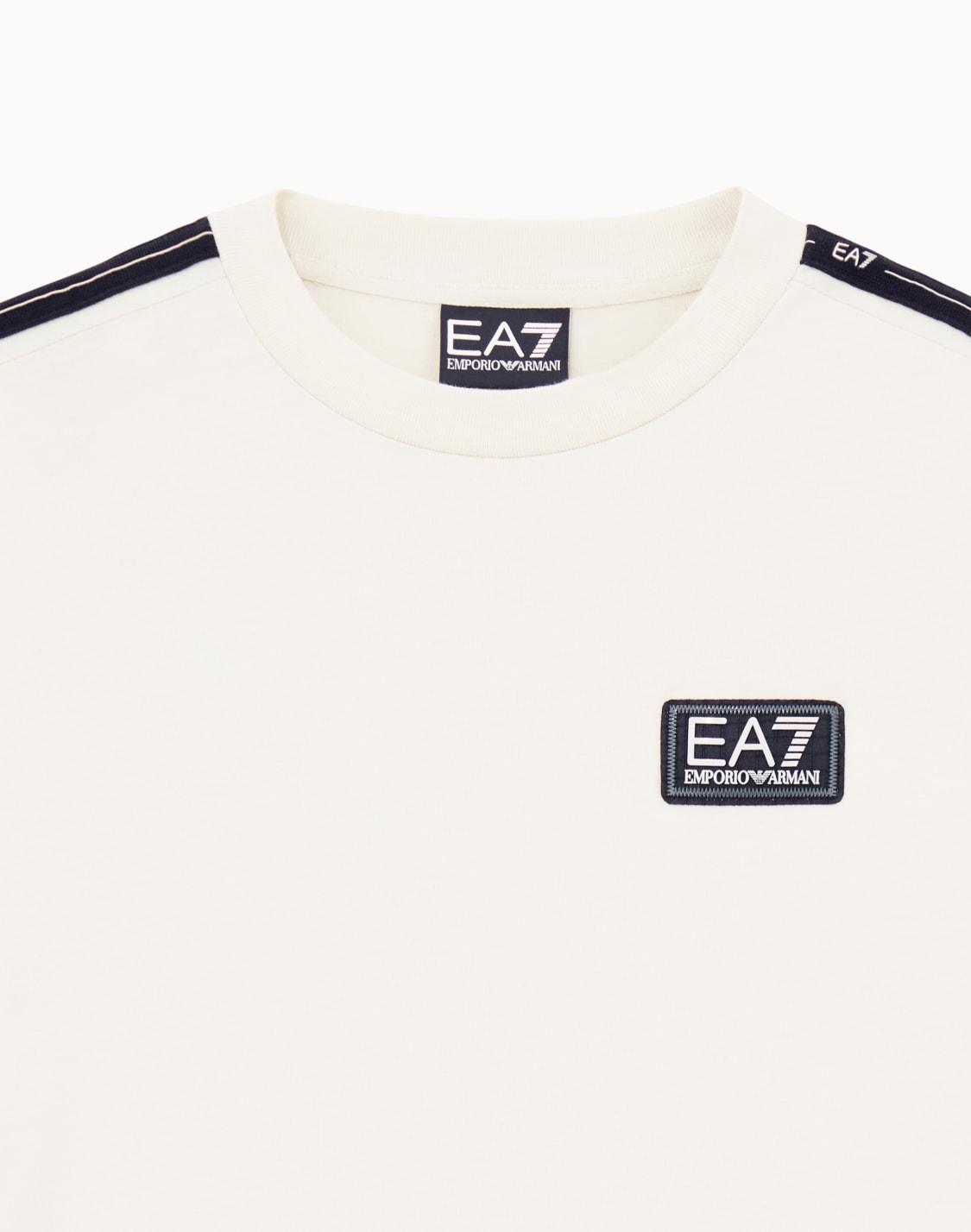 t-shirt-girocollo-logo-series-boy-in-puro-cotone-beige--ea7
