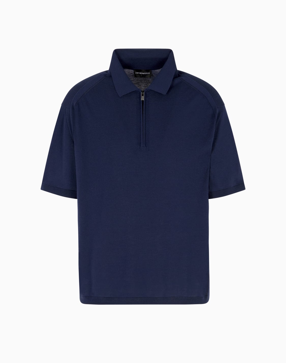 asv-plain-knit-jumper-with-polo-shirt-collar-in-a-wool-and-lyocell-blend-blue--emporio-armani