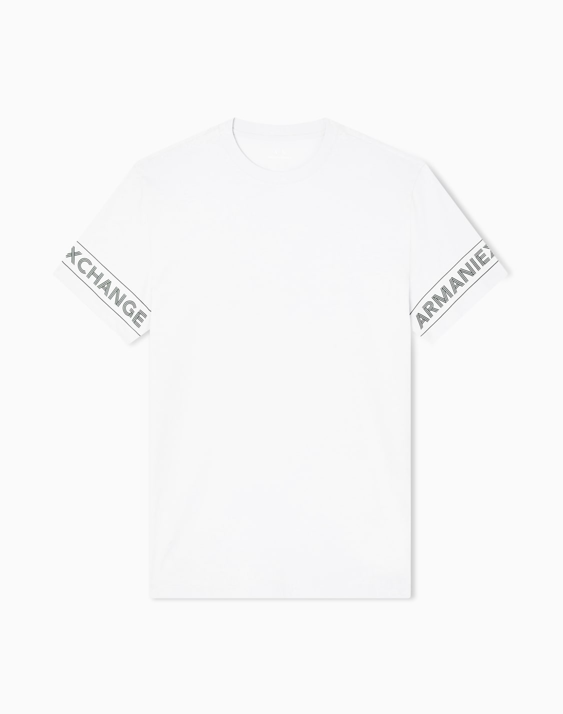 axロゴ-半袖クルネックtシャツ-ホワイト--armani-exchange