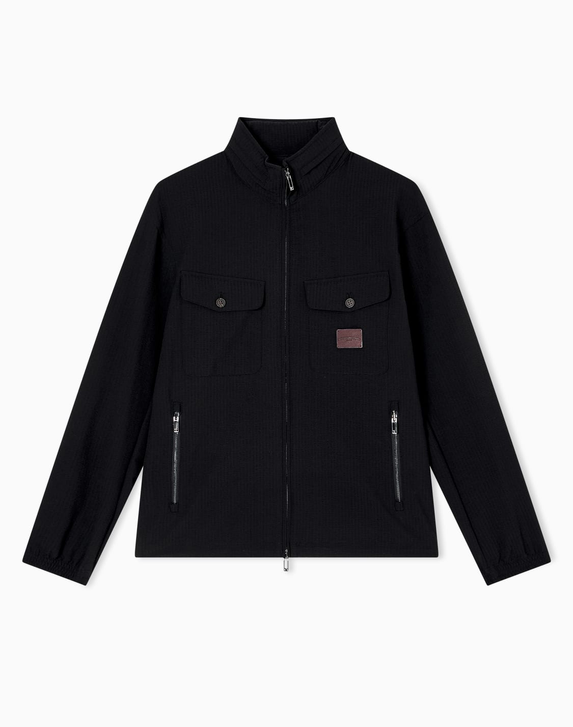 nylon-seersucker-full-zip-blouson-black--emporio-armani